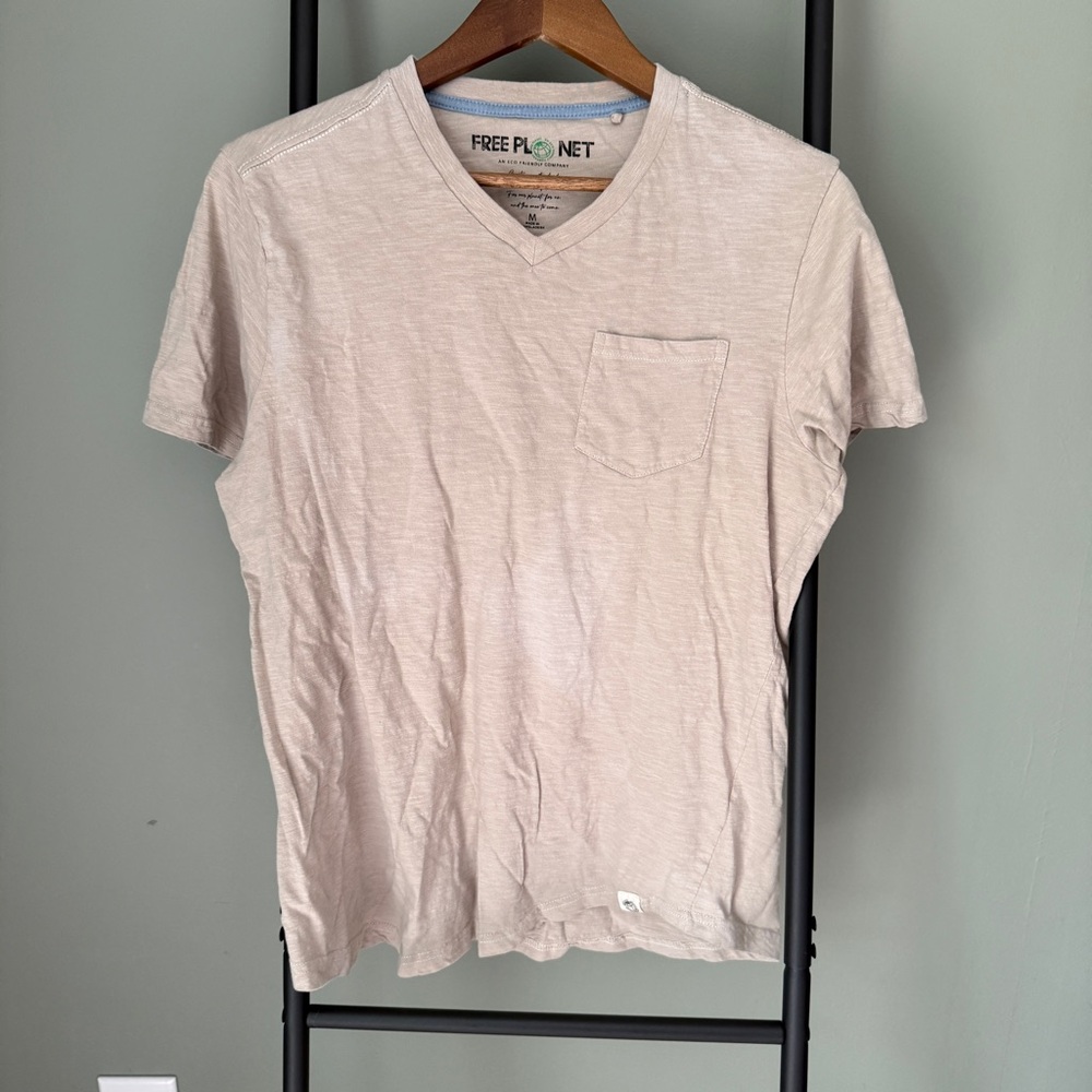 Free Planet Cream Short Sleeve Tee